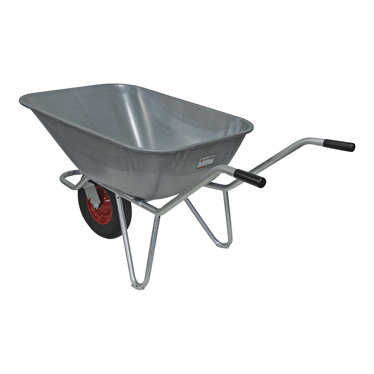 Wheelbarrow with tipping bar, pneumatic tyre, LxW 1400 x 750 mm, 140 l.