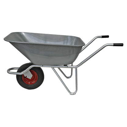 Wheelbarrow with tipping bar, pneumatic tyre, LxW 1400 x 750 mm, 140 l.