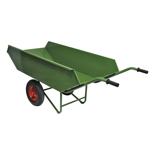 Universal wheelbarrow, powder coated, max. load 500 kg, 450 litres, LxW 2000 x 800 mm.