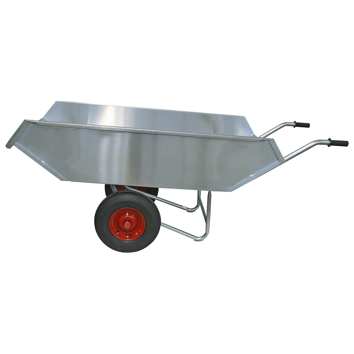 Universal wheelbarrow, aluminium, max. load 500 kg, 450 litres, LxW 2000 x 800 mm.