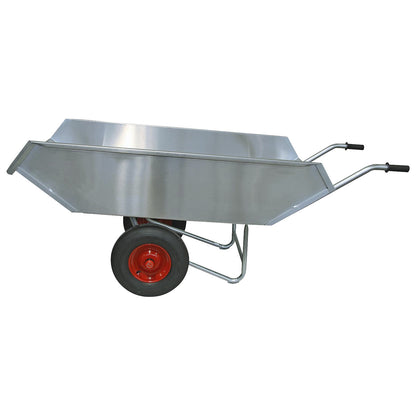 Universal wheelbarrow, aluminium, max. load 500 kg, 450 litres, LxW 2000 x 800 mm.