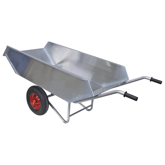 Universal wheelbarrow, aluminium, max. load 500 kg, 450 litres, LxW 2000 x 800 mm.