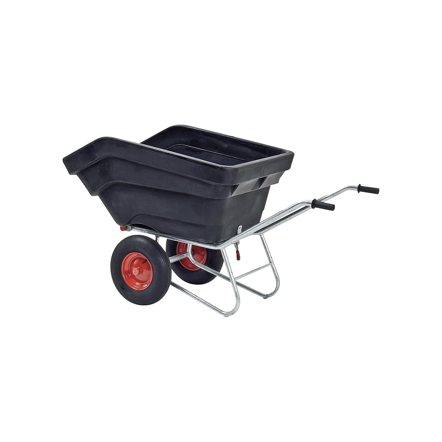 Compact wheelbarrow with galvanized frame, pneumatic tyre, 300 L, LxW 1750 x 770 mm.