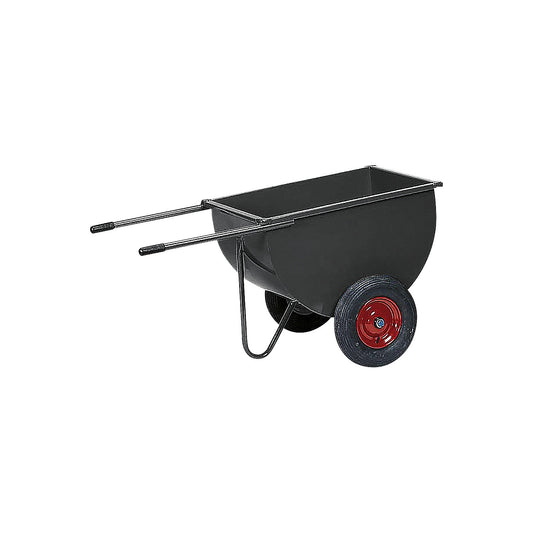 Japanese wheelbarrow, capacity 250 L, 500 kg max. load, solid rubber tyres.