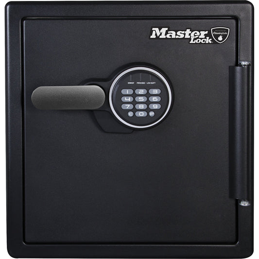 Security safe with digital combination, size XL, waterproof and 60 min fireproof, black.