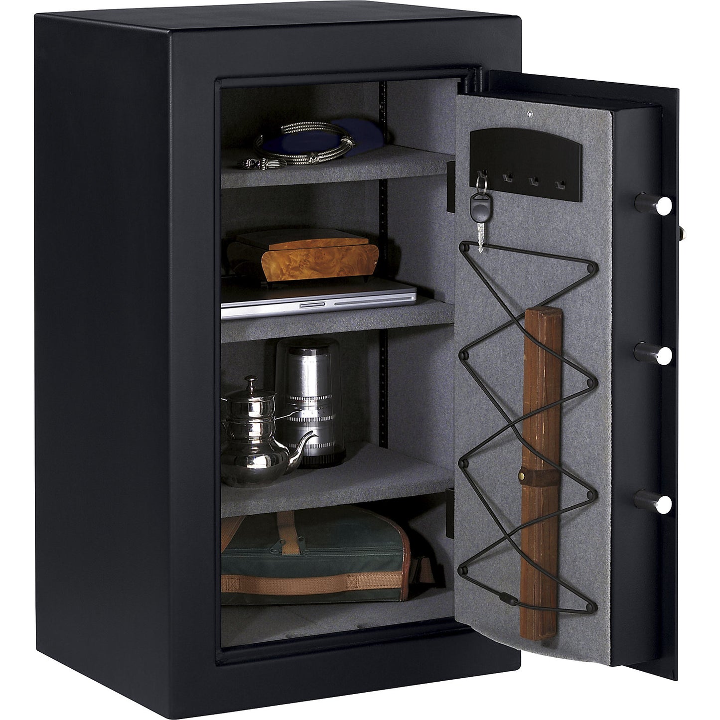 Security safe with digital combination, HxWxD 950 x 551 x 502 mm, black.
