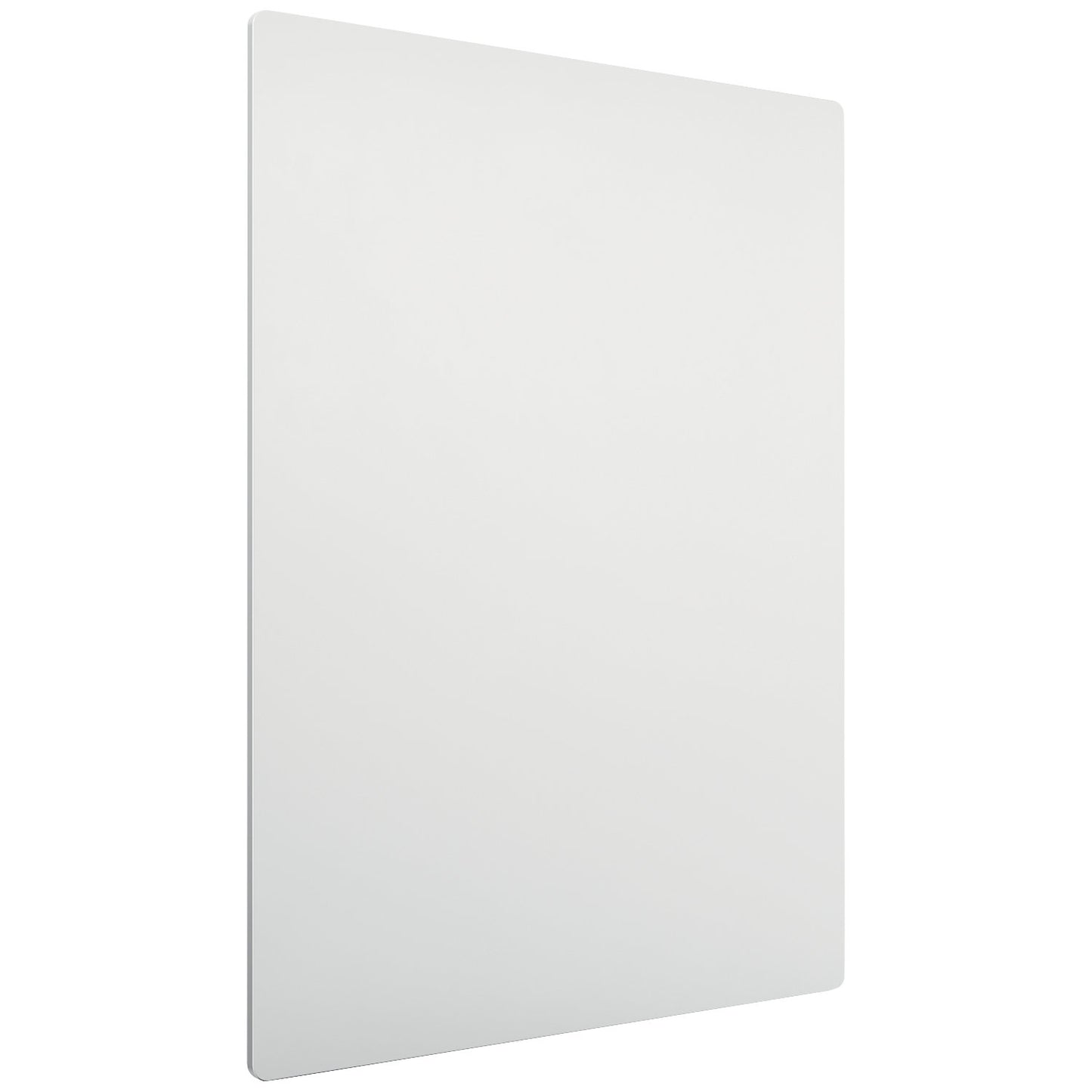 Whiteboard, modular/frameless, painted steel, white, WxH 600 x 450 mm.