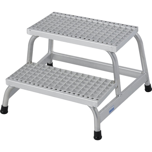 STABILO machine steps, with grating steps, one-sided, 2 steps.