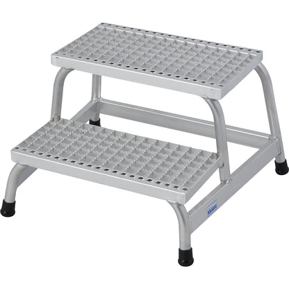 STABILO machine steps, with grating steps, one-sided, 2 steps.