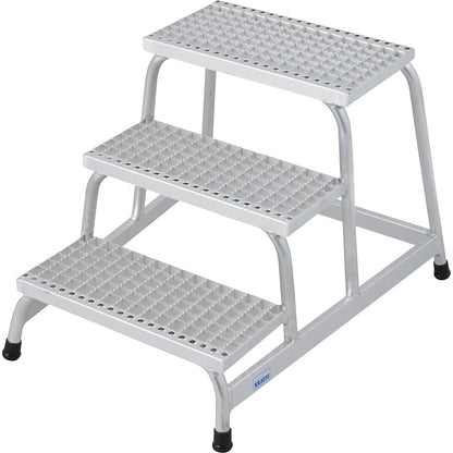 STABILO machine steps, with grating steps, one-sided, 3 steps.