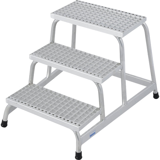 STABILO machine steps, with grating steps, one-sided, 3 steps.