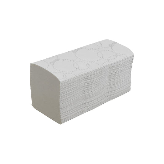 Kleenex folded paper towels V-fold, 3-ply, white, pack of 1440.
