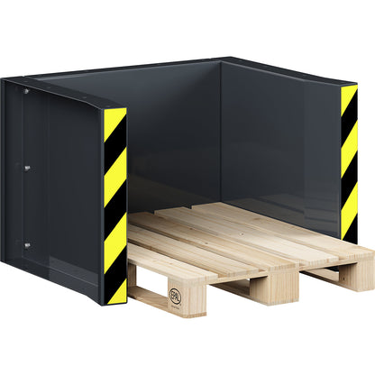 Pallet station type RPS, for 5 Euro pallets, charcoal.
