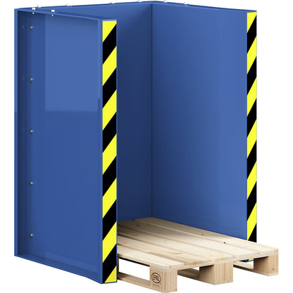 Pallet station type RPS, for 10 Euro pallets, gentian blue.