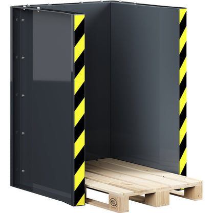 Pallet station type RPS, for 10 Euro pallets, charcoal.