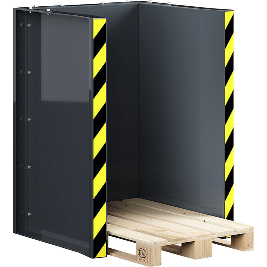 Pallet station type RPS, for 10 Euro pallets, charcoal.