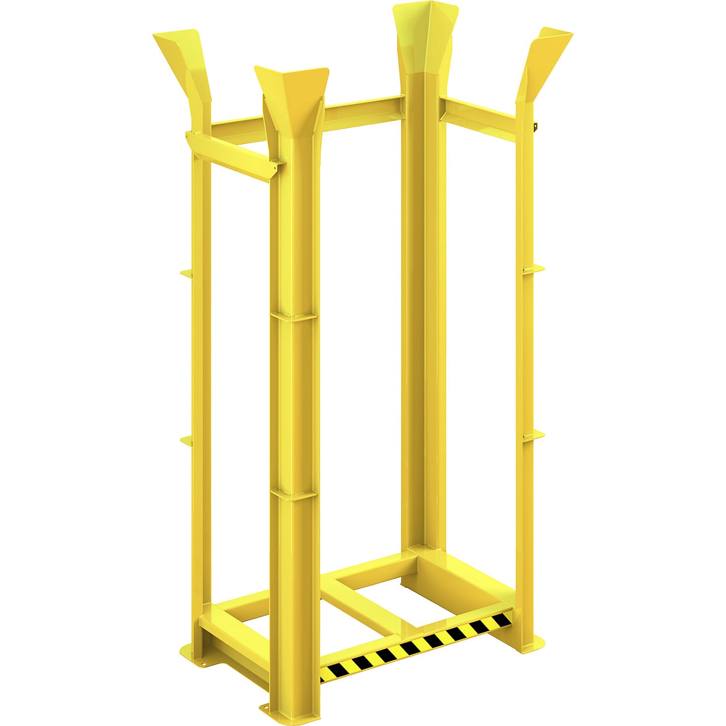 Pallet alignment frame type RRG, for 15 Euro pallets, traffic yellow.