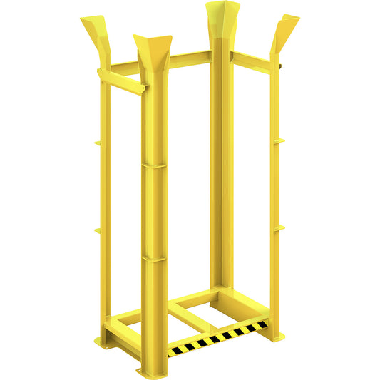 Pallet alignment frame type RRG, for 15 Euro pallets, traffic yellow.