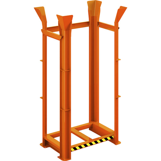 Pallet alignment frame type RRG, for 15 Euro pallets, pure orange.