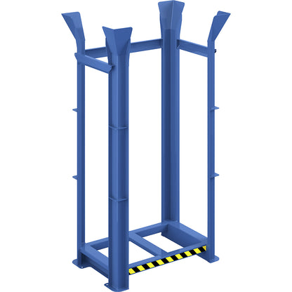 Pallet alignment frame type RRG, for 15 Euro pallets, gentian blue.