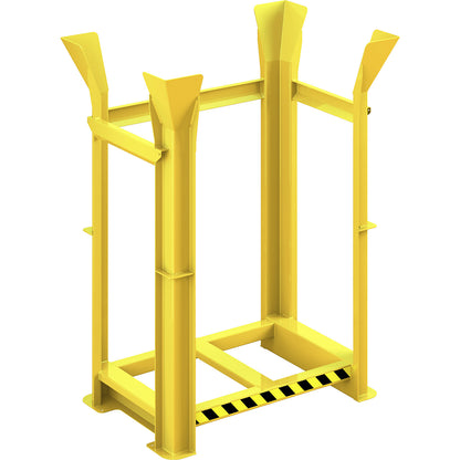 Pallet alignment frame type RRG, for 10 Euro pallets, traffic yellow.