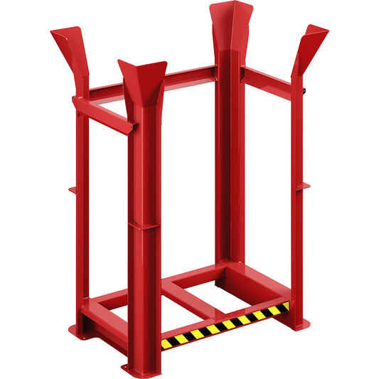 Pallet alignment frame type RRG, for 10 Euro pallets, flame red.