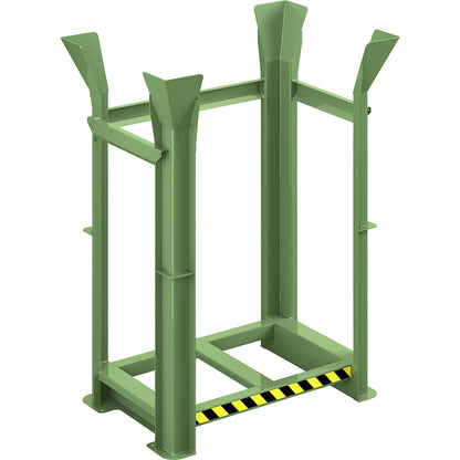 Pallet alignment frame type RRG, for 10 Euro pallets, reseda green.