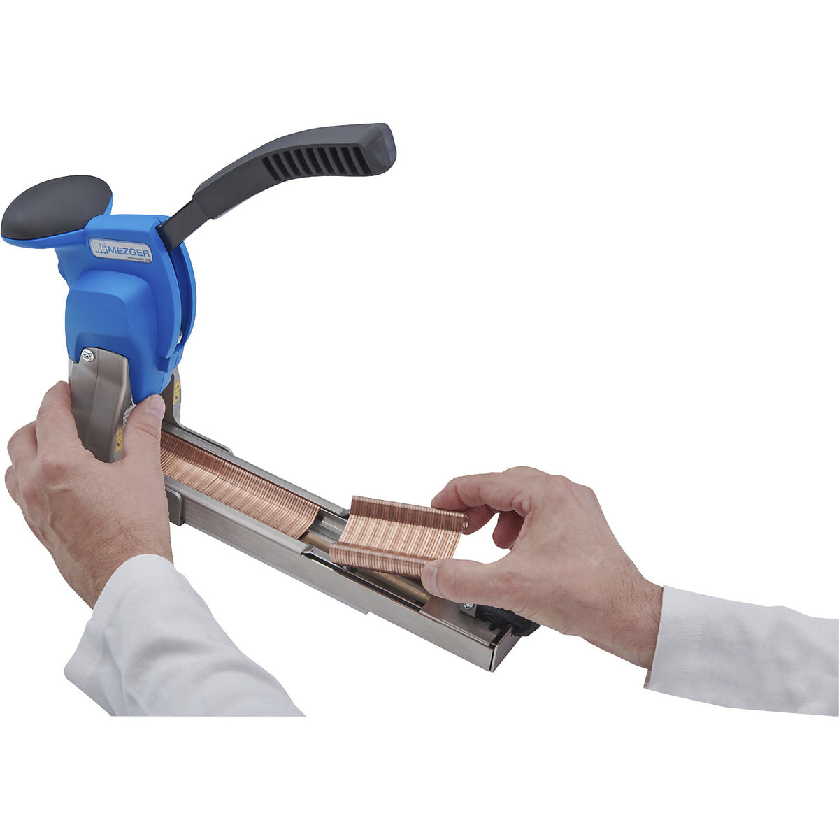 Handheld sealing stapler, blind stapling, mechanical, for 11 mm staples.
