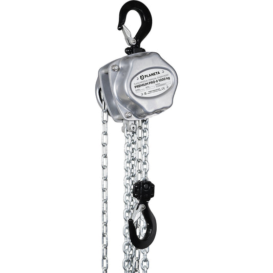 Spur gear hoist PREMIUM PRO-II, lifting 3 m, max. load 1000 kg.
