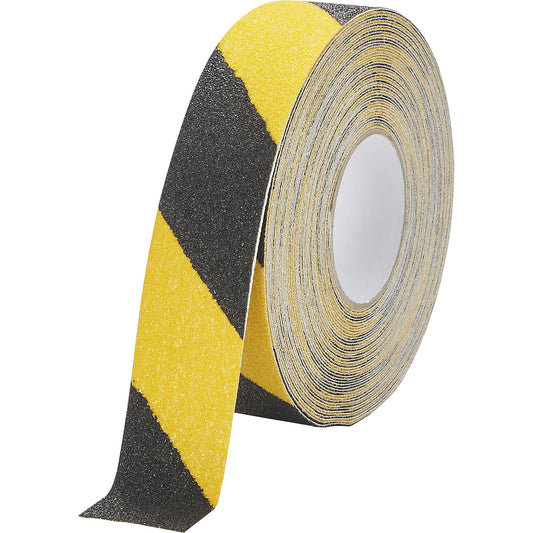 DURALINE® GRIP+ non-slip tape, LxW 15 m x 50 mm, yellow / black.