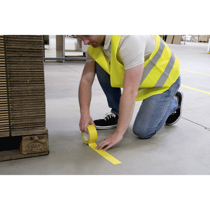 DURALINE® BASIC marking tape, length 33 m, thickness 0.16 mm, yellow.