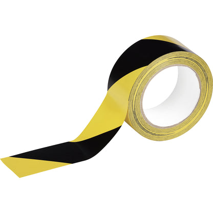 DURALINE® BASIC marking tape, length 33 m, thickness 0.16 mm, yellow / black.