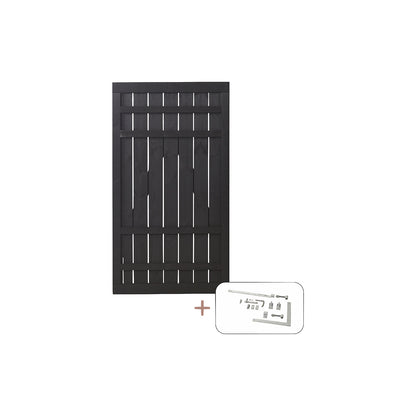 Rustic single gate, wood, WxH 1000 x 1800 mm.
