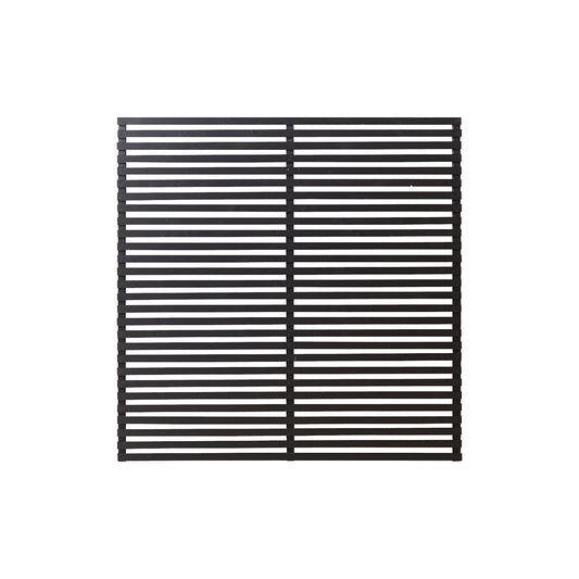 Tokyo fence, wood, WxH 1800 x 1800 mm, black.