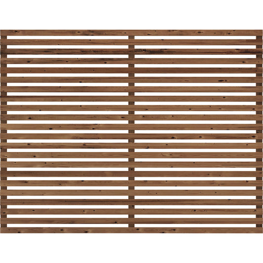 Tokyo fence, wood, WxH 1800 x 1400 mm, ThermoWood®.
