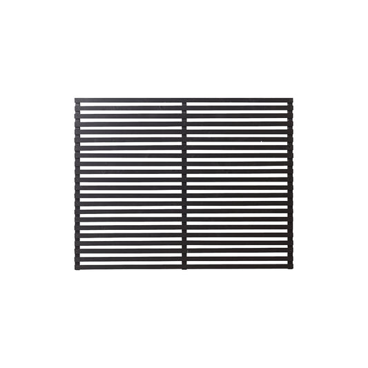 Tokyo fence, wood, WxH 1800 x 1400 mm, black.