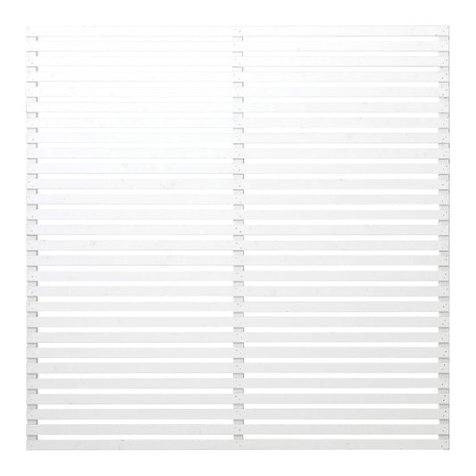 Tokyo fence, wood, WxH 1800 x 1800 mm, white.