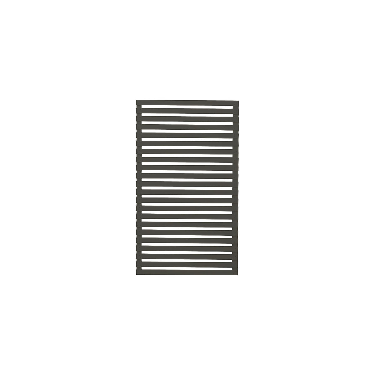 Tokyo fence, wood, WxH 830 x 1400 mm, umbra grey.