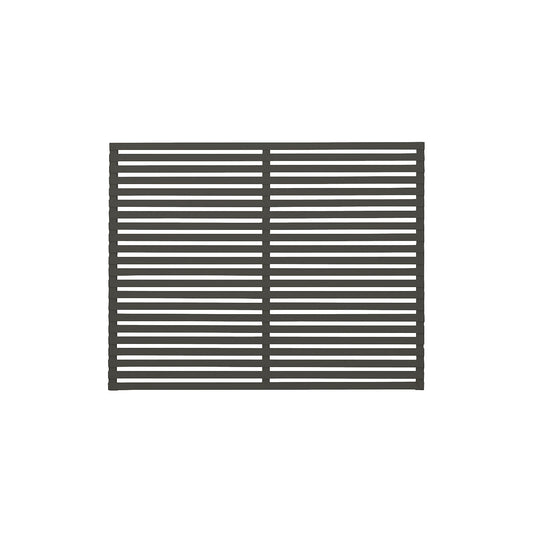 Tokyo fence, wood, WxH 1800 x 1400 mm, umbra grey.