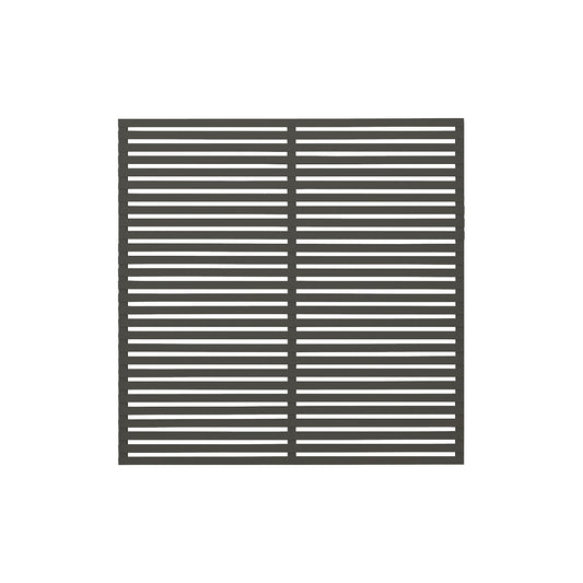 Tokyo fence, wood, WxH 1800 x 1800 mm, umbra grey.