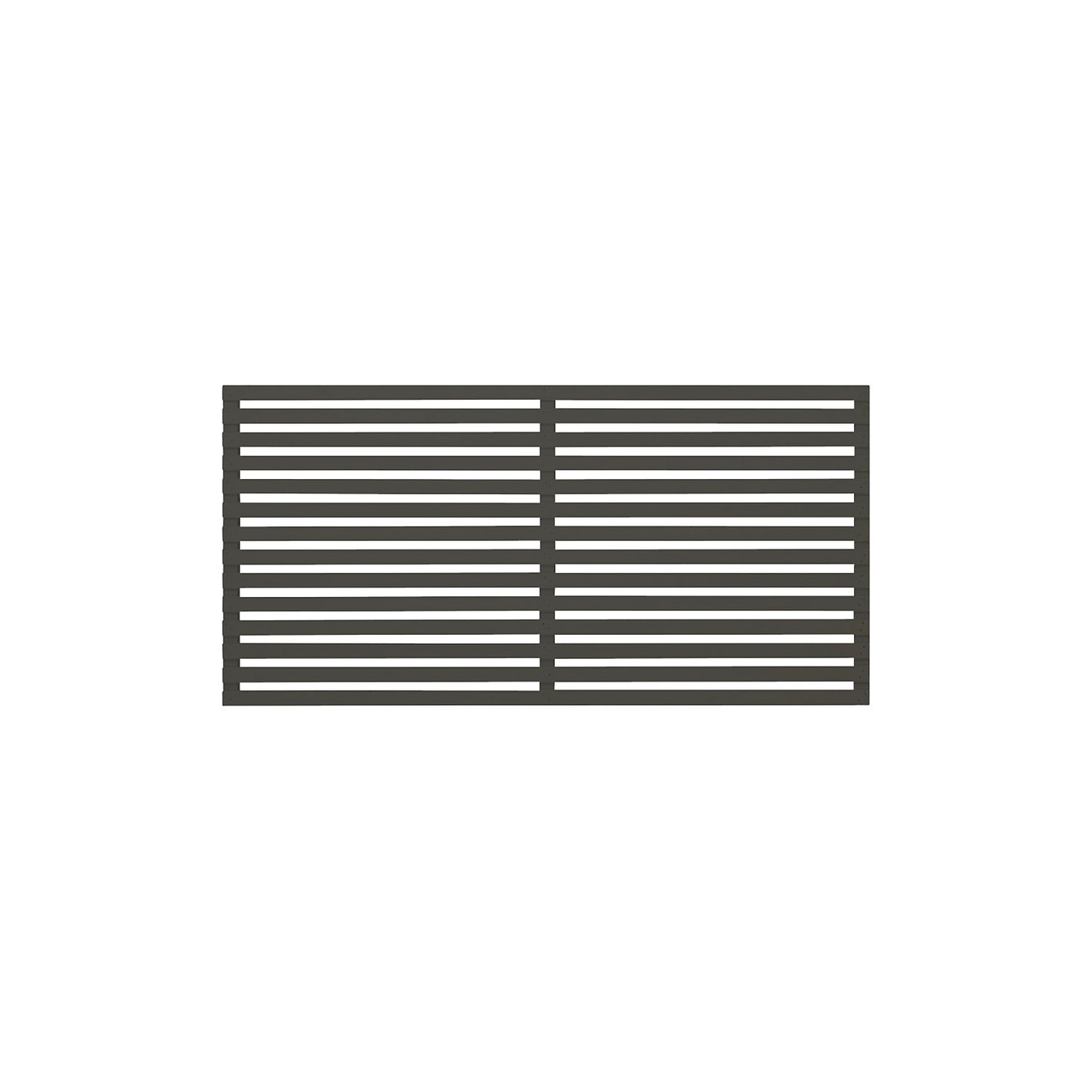 Tokyo fence, wood, WxH 1800 x 900 mm, umbra grey.