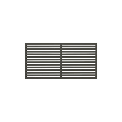Tokyo fence, wood, WxH 1800 x 900 mm, umbra grey.