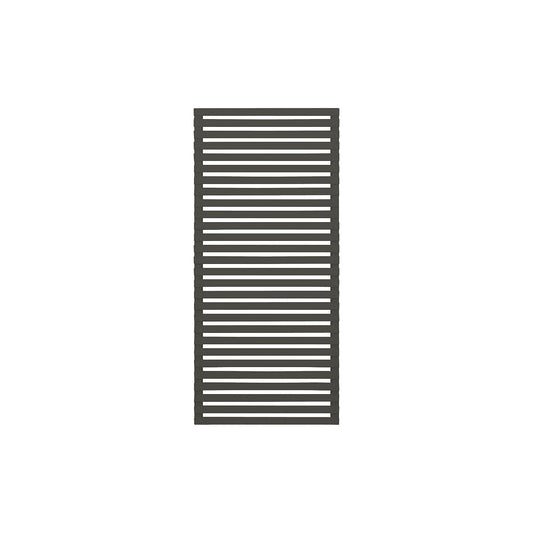Tokyo fence, wood, WxH 830 x 1800 mm, umbra grey.