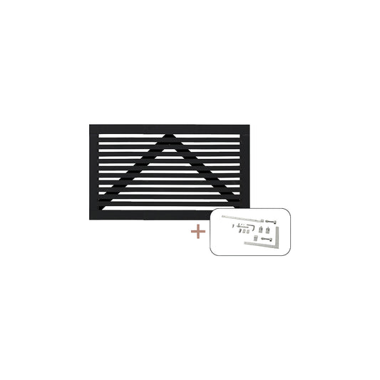 Tokyo single door, wood, WxH 1500 x 900 mm, black.