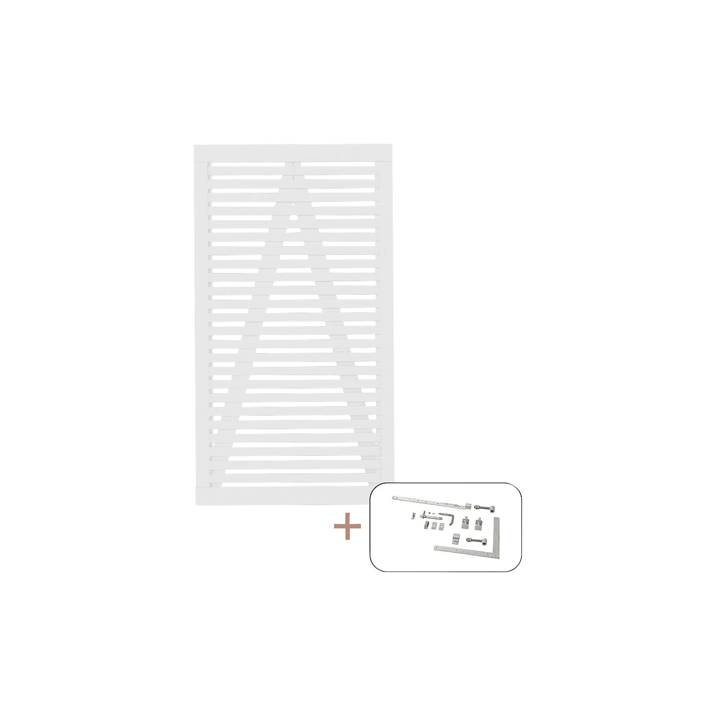 Tokyo single door, wood, WxH 1000 x 1800 mm, white.