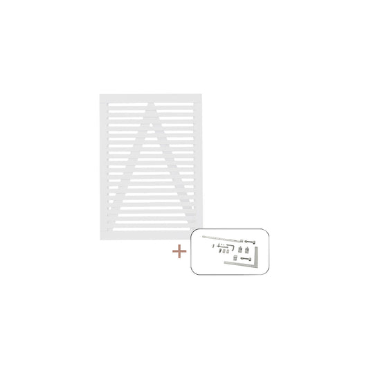Tokyo single door, wood, WxH 1000 x 1400 mm, white.