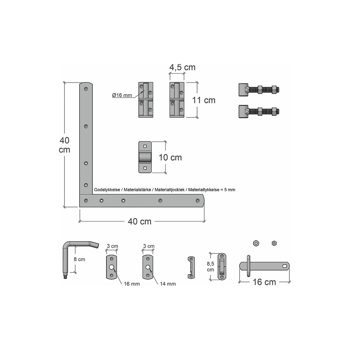 Tokyo single door, wood, WxH 1000 x 1400 mm, white.