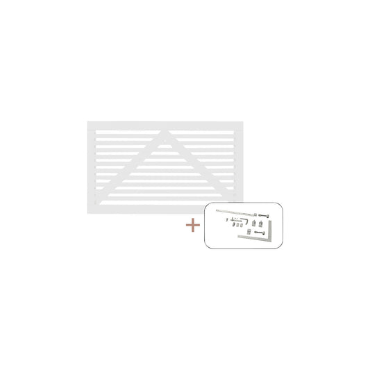 Tokyo single door, wood, WxH 1500 x 900 mm, white.