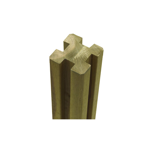 Glued profile posts, 4 lanes, height 2980 mm, natural.