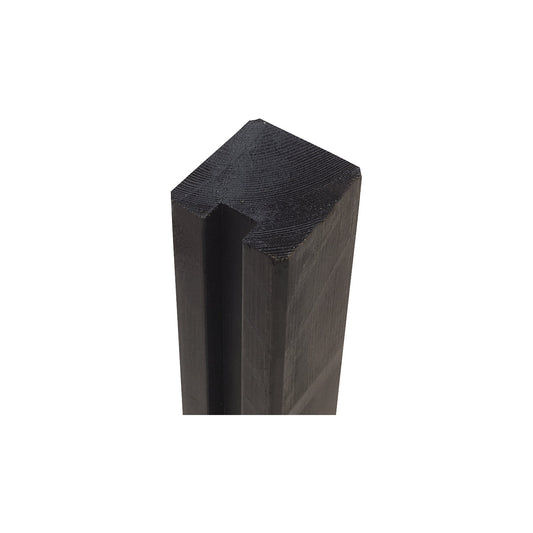 Profile post, 1 lane, height 1880 mm, black.